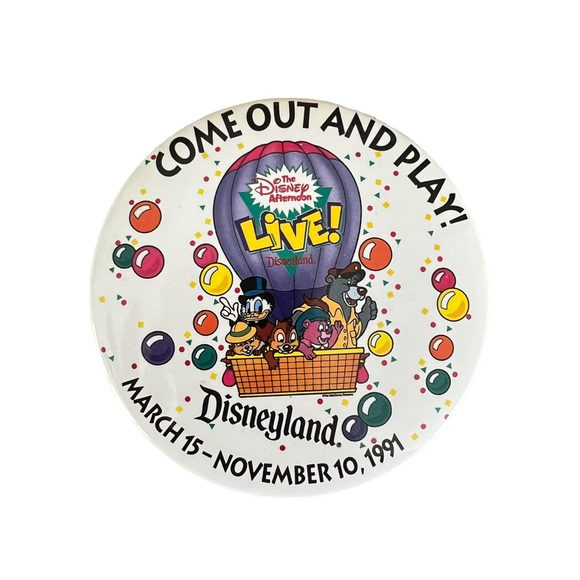 Disney | Accessories | Rare Vintage Disney Disneyland Come Out And Play ...